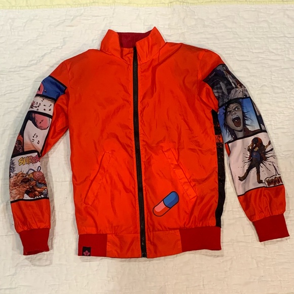 AKIRA anime windbreaker jacket Can be reversed inside and out.🌹🌹 - Picture 2 of 4